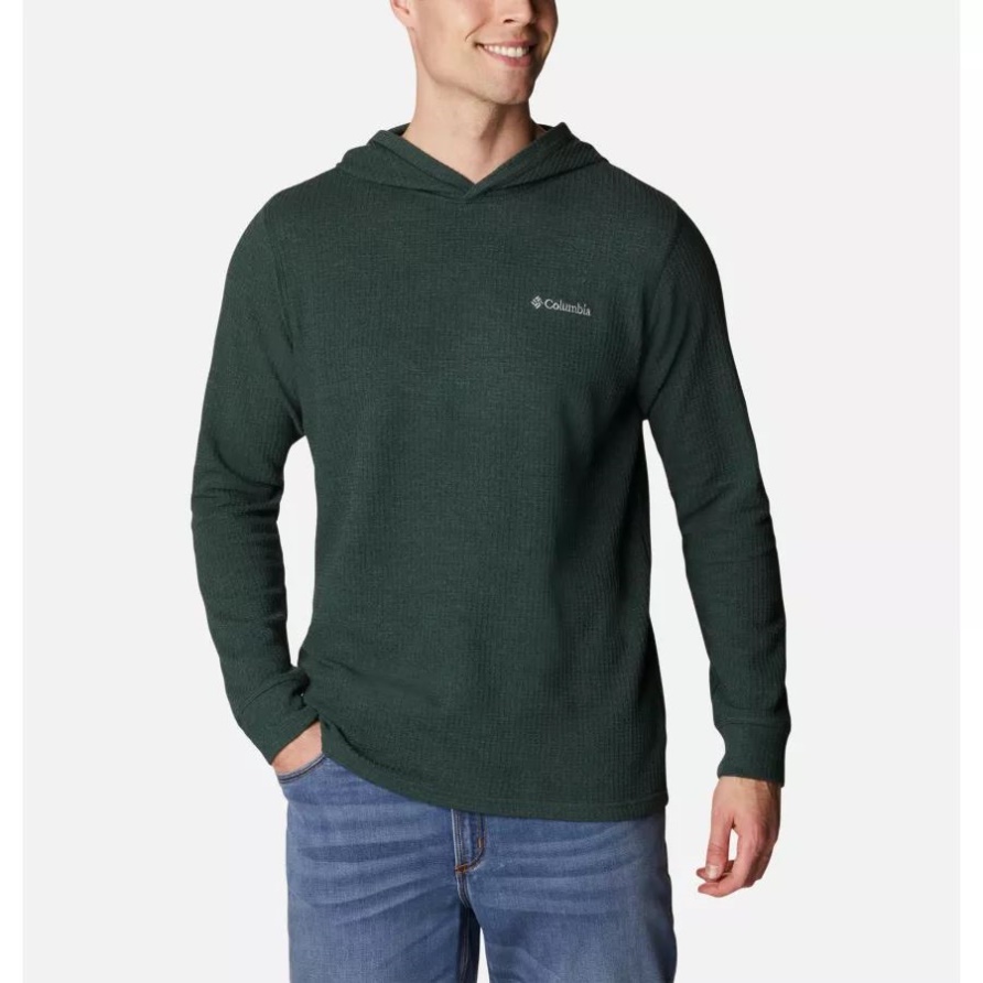 Pine Peak Waffel-Hoodie Für Herren, Spruce Heather Columbia