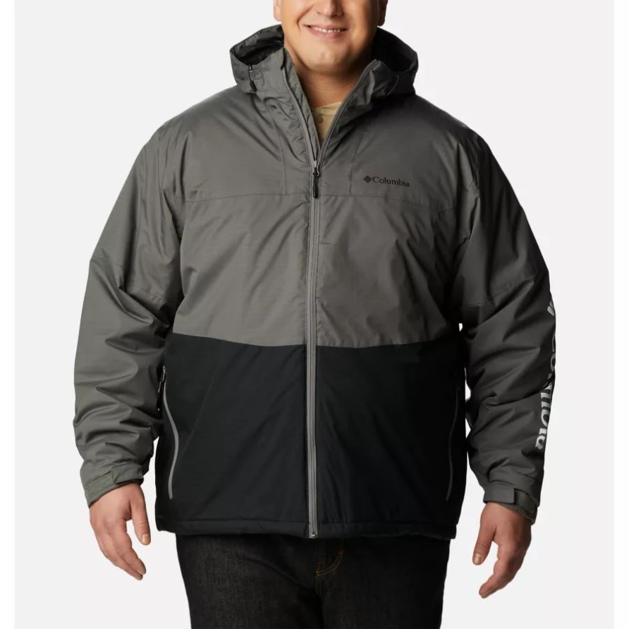 Point Park Isolierte Jacke Für Herren Big City Grey/black Columbia