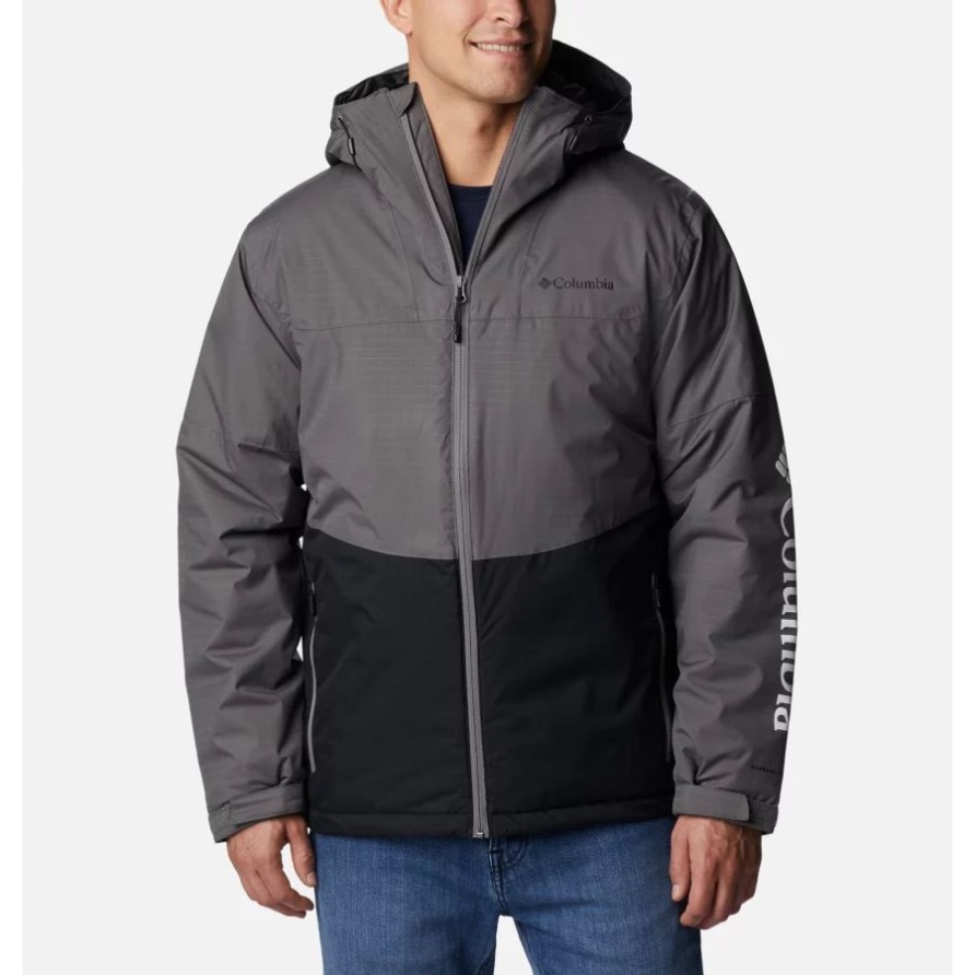 Point Park Isolierte Jacke Für Herren City Grey/black Columbia