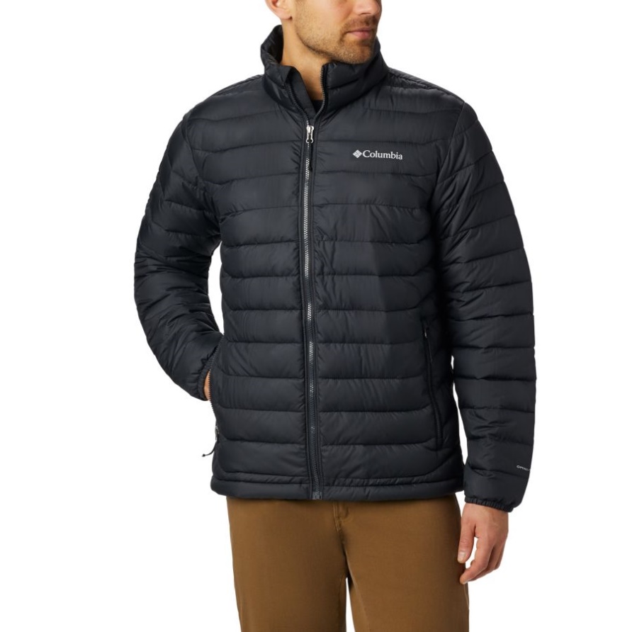 Puder Lite Isolierte Jacke Für Herren Groß Schwarz Columbia