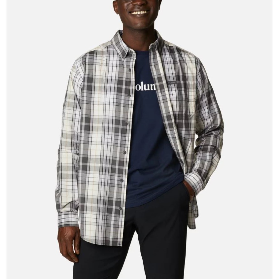 Langarmshirt Rapid Rivers Ii Für Herren Columbia Shark Multi Kariert