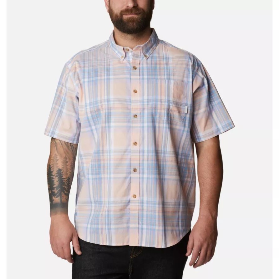 Rapid Rivers Ii Kurzarmhemd Für Herren Big Purple Tint Multi Plaid Columbia