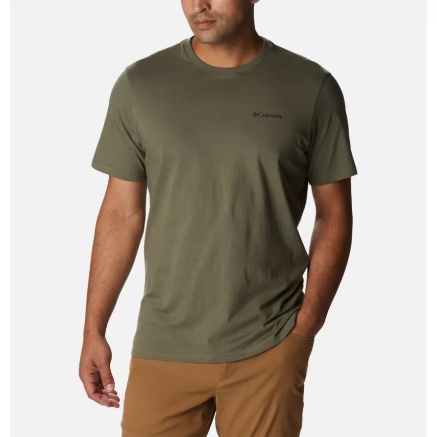Rockaway River Grafik-t-shirt Für Herren Columbia Steingrün/lakeside Abzeichengrafik