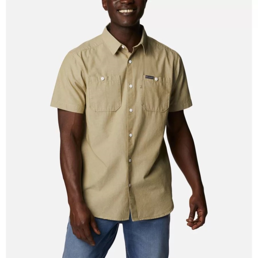 Lässiges Kurzarmhemd Von Scenic Ridge Für Herren, Wohlschmeckendes Chambray Columbia