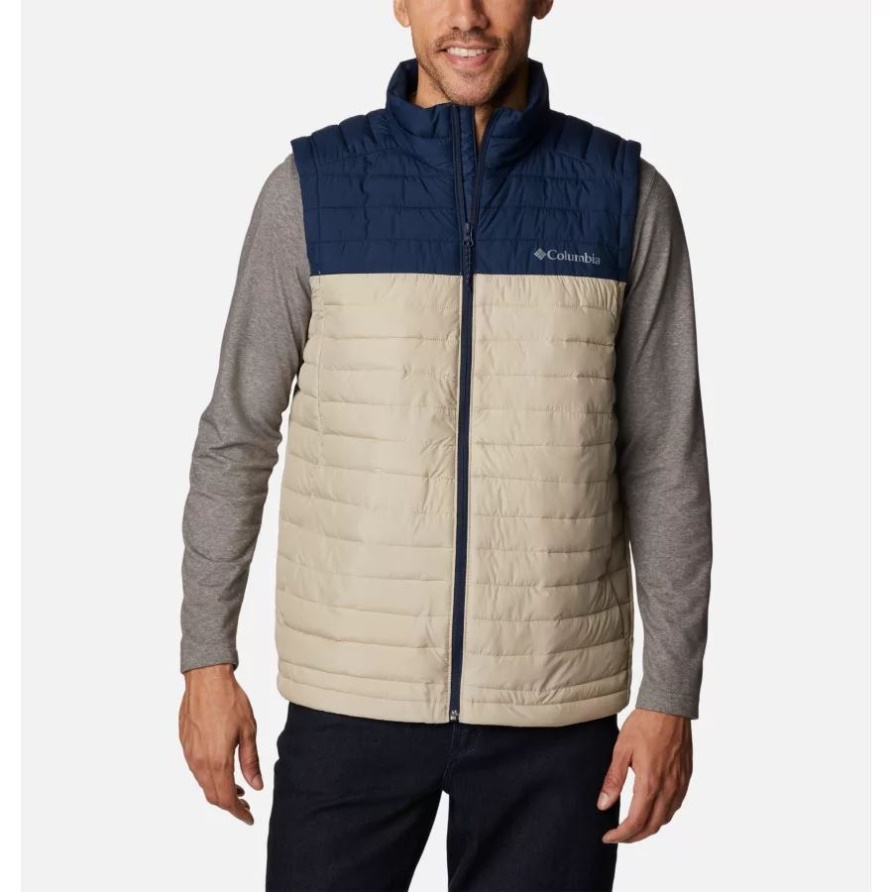 Silber Fällt Weste Für Herren Groß Columbia Old Fossil/collegiate Navy