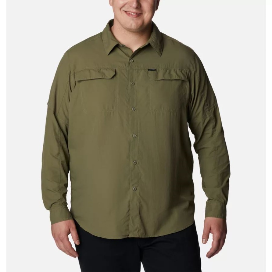 Herren Langarmshirt Silver Ridge 2.0 Groß Columbia Stone Green