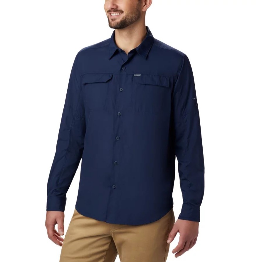 Silver Ridge 2.0 Langarmhemd Für Herren Groß Collegiate Navy Columbia