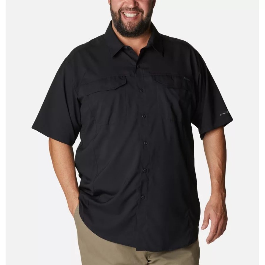 Herren T-Shirt Silver Ridge Lite Kurzarm Big Black Columbia