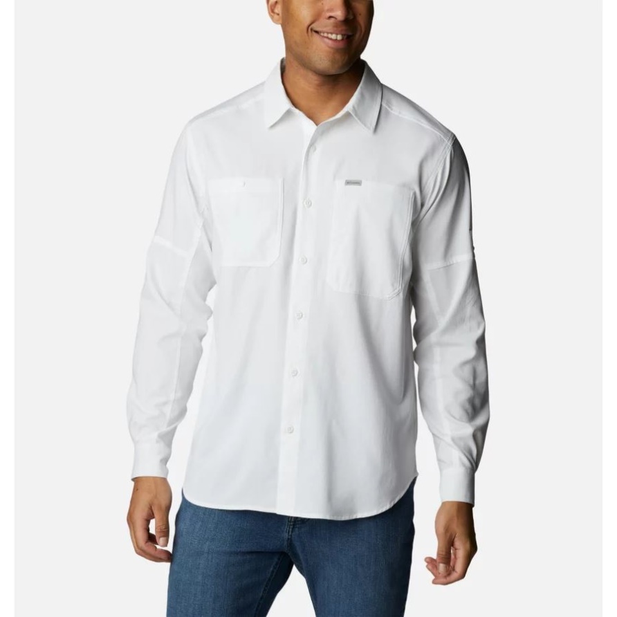 Silver Ridge Utility Lite Langarmhemd Für Herren Columbia White