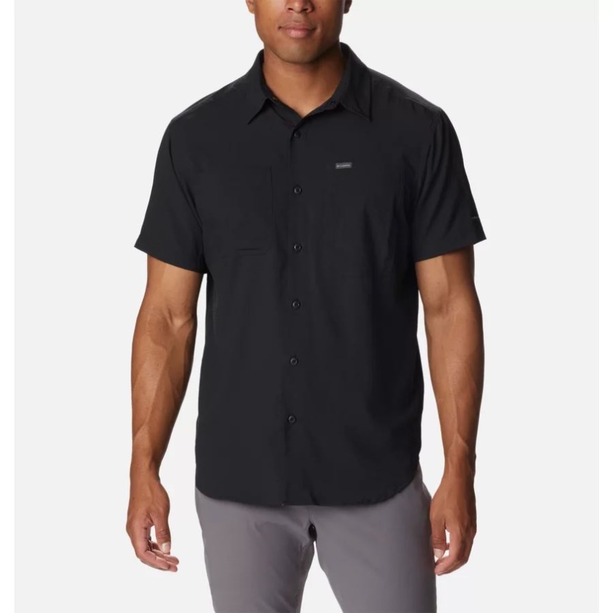 Silver Ridge Utility Lite Kurzarmhemd Für Herren Groß Schwarz Columbia
