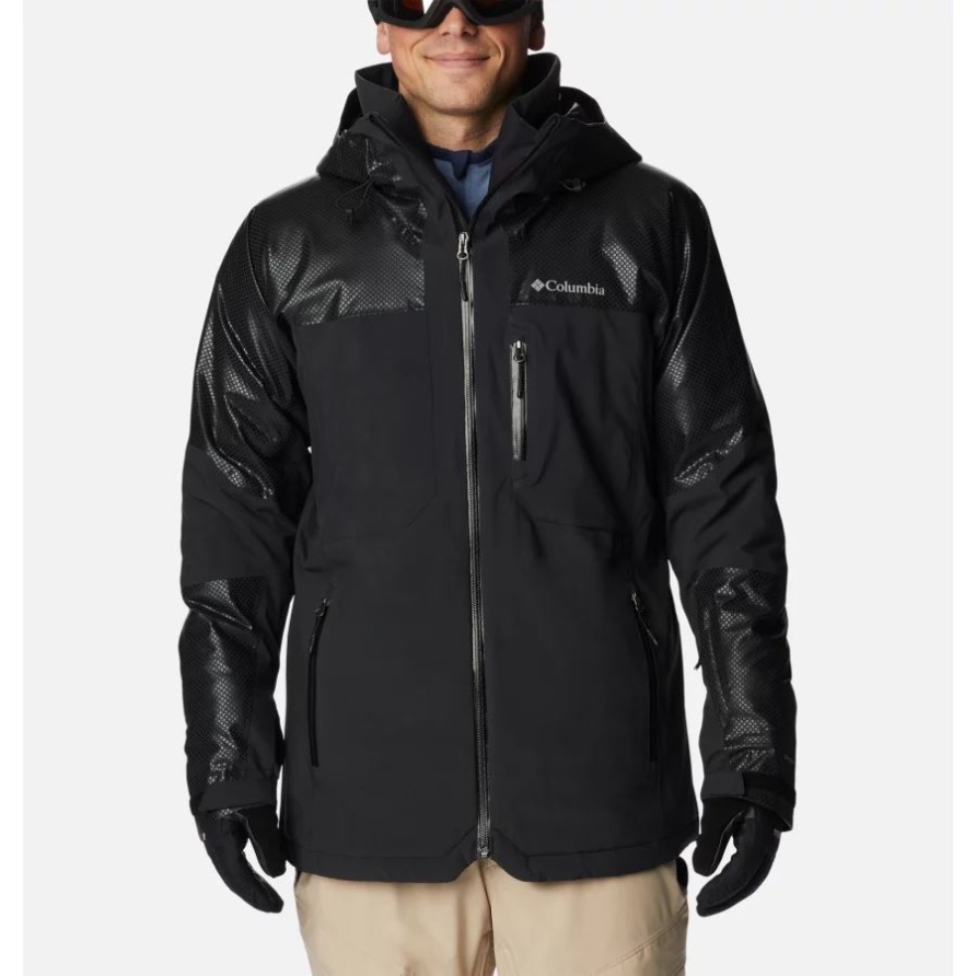 Snow Slab Black Dot Isolierte Skijacke Für Herren Black Columbia