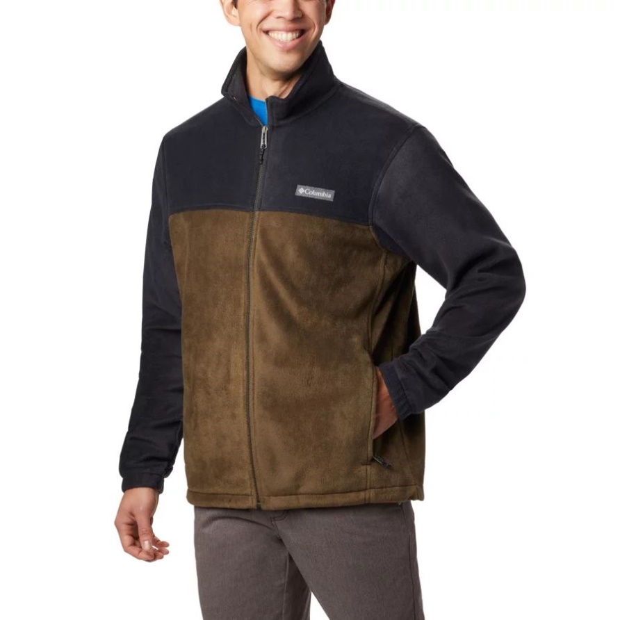 Steens Mountain 2.0 Fleecejacke Mit Durchgehendem Reißverschluss Für Herren Schwarz/Olivgrün Kolumbien