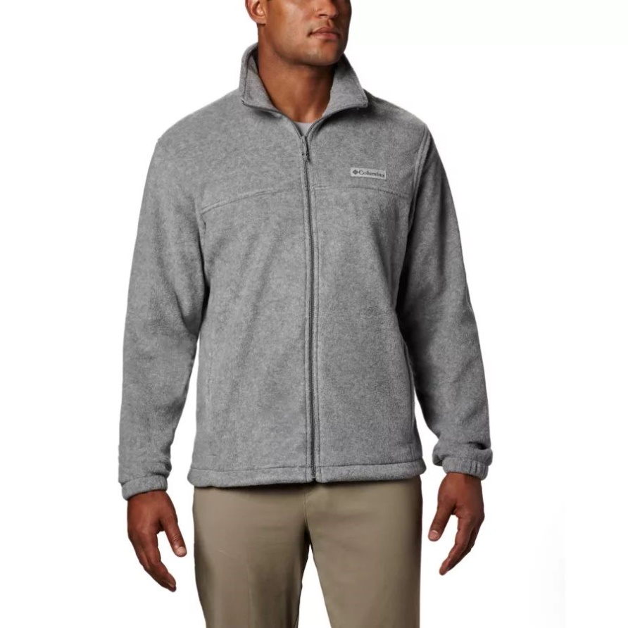 Steens Mountain 2.0-fleecejacke Mit Durchgehendem Reißverschluss Für Herren Groß Columbia Hellgrau Meliert