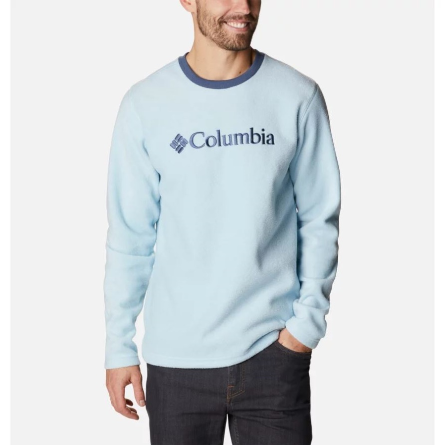 Steens Mountain Crew Fleeceshirt Für Herren Columbia Sky Blue