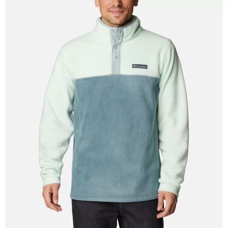 Steens Mountain Halbdruck-Fleecepullover Für Herren Columbia Ice Green/Metal/Niagara