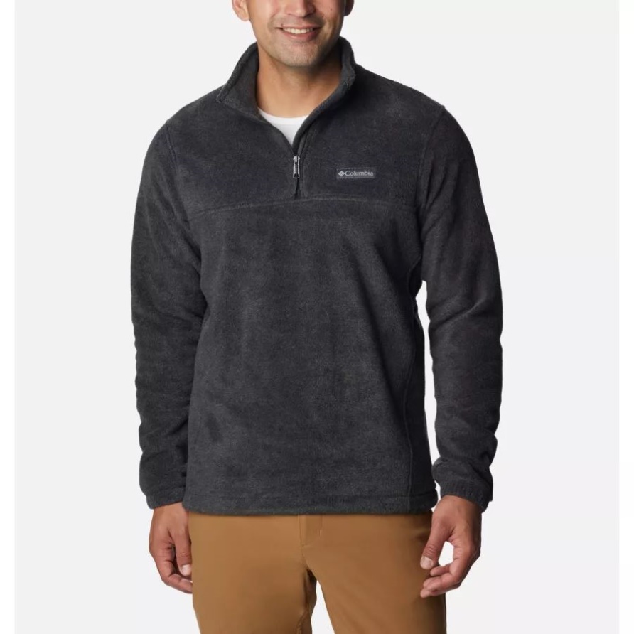 Steens Mountain Fleecepullover Mit Halbem Reißverschluss Für Herren Columbia Charcoal Heather