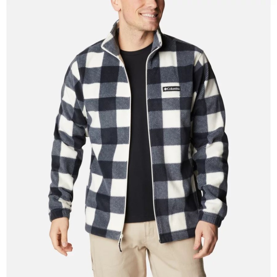 Herren-Fleecejacke Von Steens Mountain Mit Kreide-Karo-Print Columbia