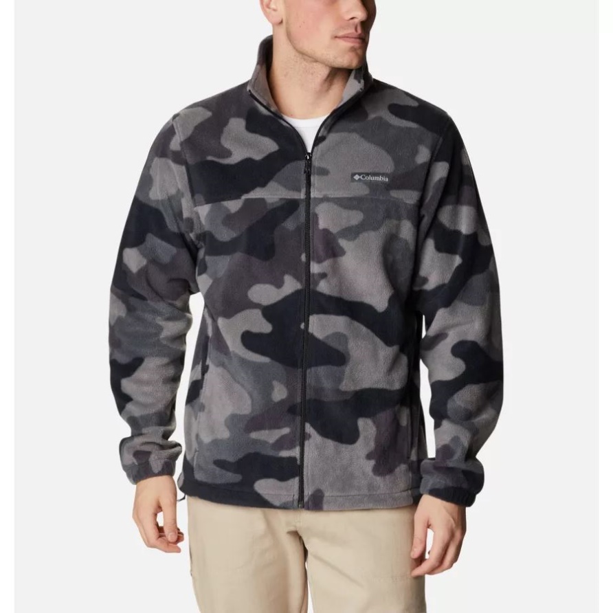 Herren-Fleecejacke Steens Mountain Mit Aufdruck Columbia Black Mod Camo