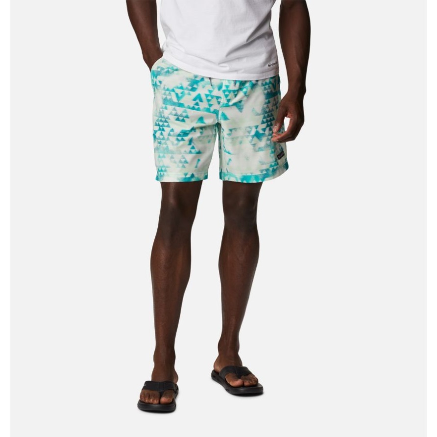 Summertide-Stretch-Shorts Für Herren Columbia Bright Aqua Distant Peaks