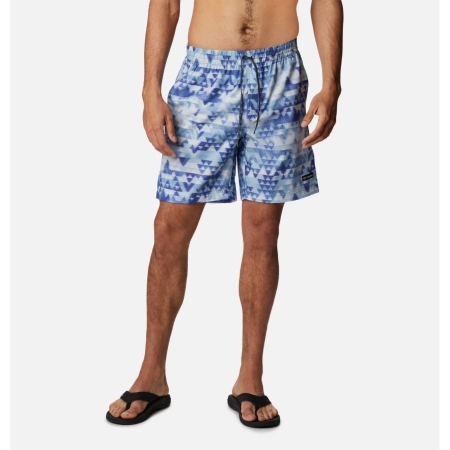 Summertide-Stretch-Shorts Für Herren, Lila, Lotus, Distant Peaks, Kolumbien