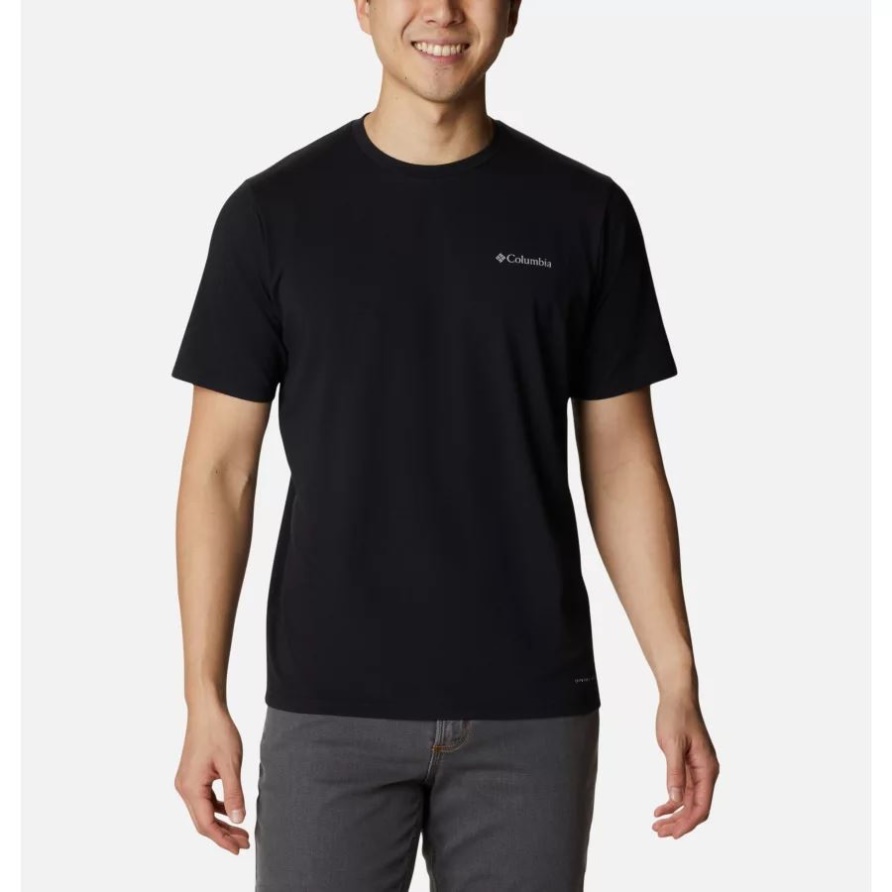 Sun Trek Kurzarm T-shirt Für Herren Black Columbia