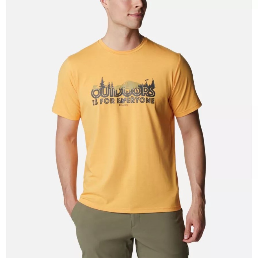 Technisches T-shirt Sun Trek Für Herren Columbia Mango/all For Outdoors Grafik
