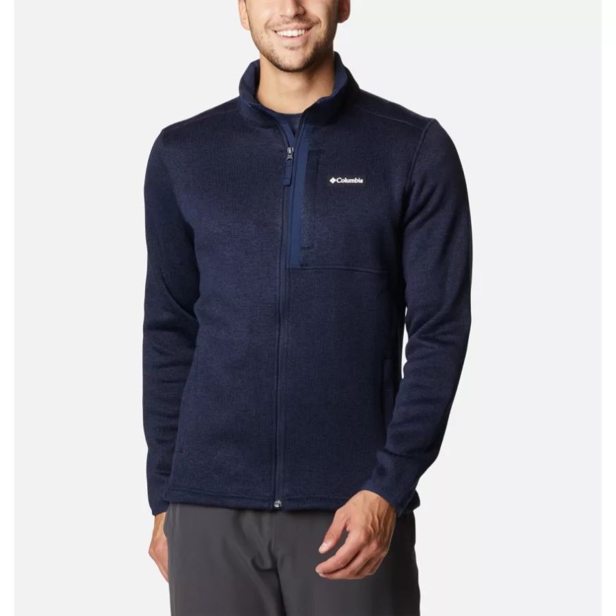 Herren-Pullover Wetter-Fleecejacke Columbia Collegiate Navy Heather