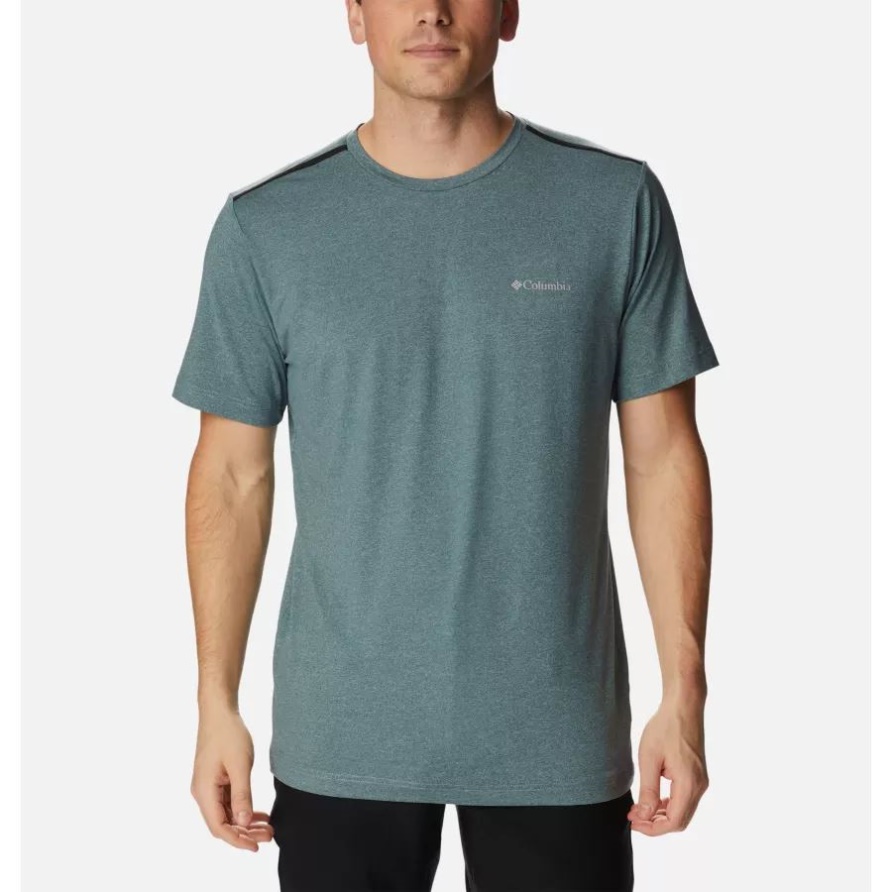Herren-Tech-Trail-Shirt Mit Rundhalsausschnitt Columbia Metal Heather