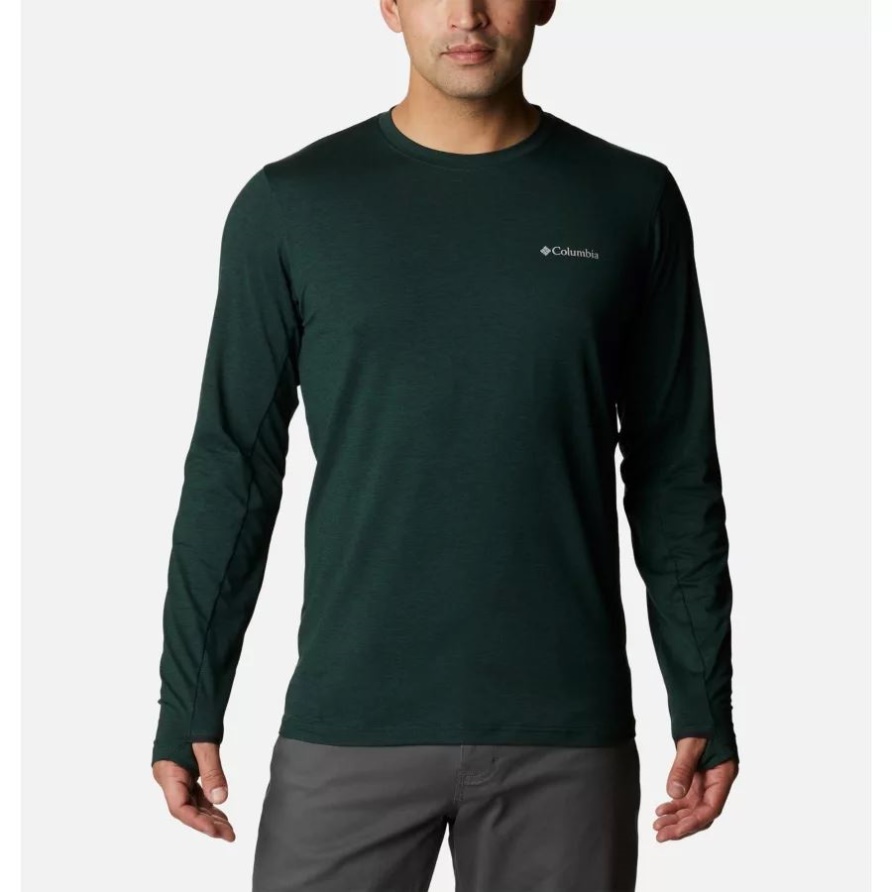 Tech Trail Crew II Langarmshirt Für Herren Fichte Heidekraut Columbia