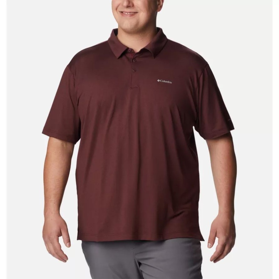 Herren Tech Trail Polo Big Columbia Elderberry