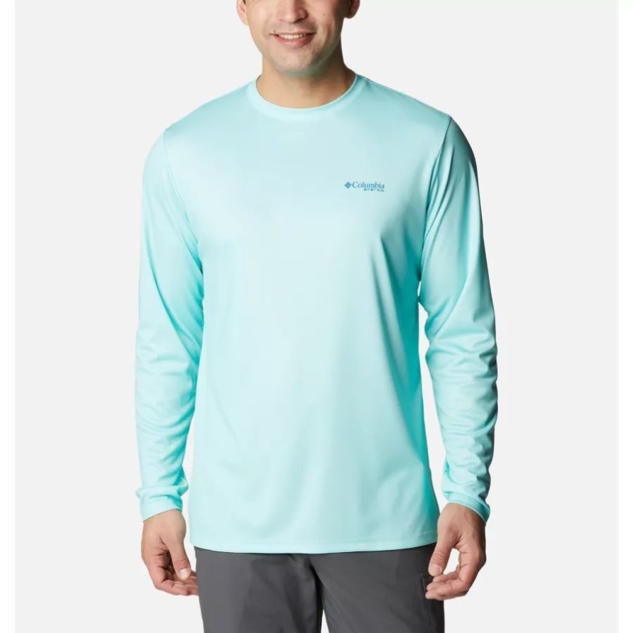 Herren Terminal Tackle PFG Fish Flag Langarmshirt Gulf Stream/Deep Marine Offshore Fish Columbia