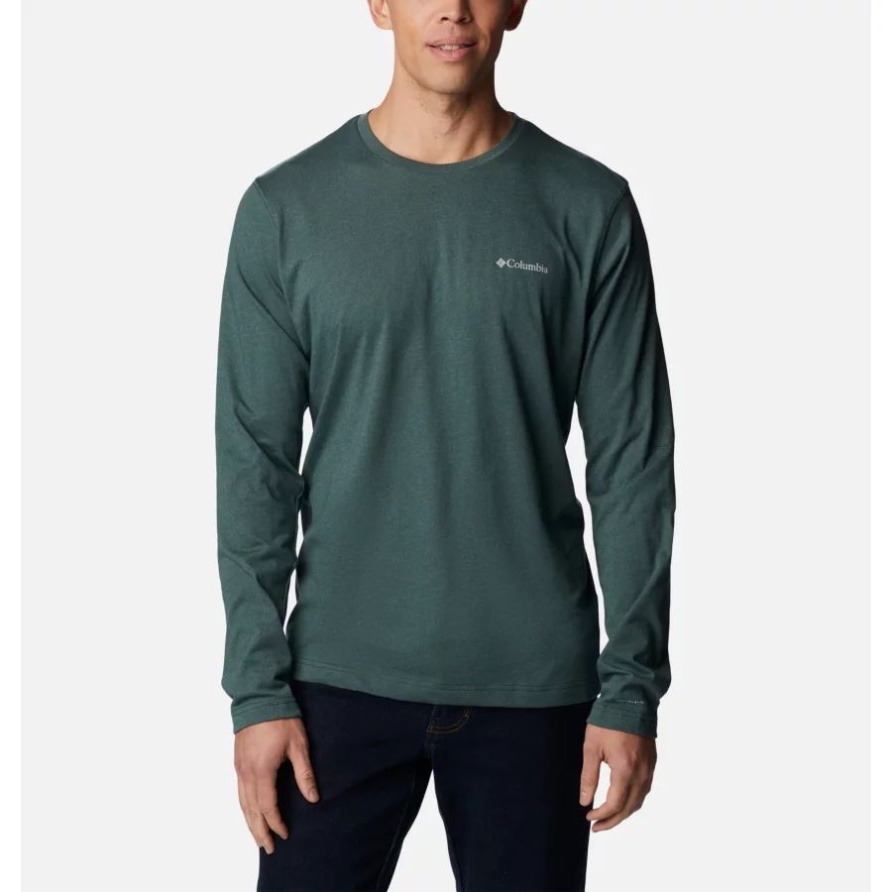 Herren Thistletown Hills Langarm-rundhalsshirt Fichte Heide Columbia