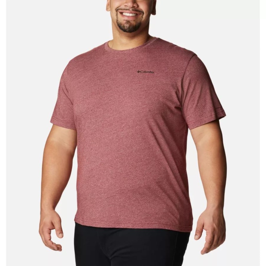 Herren Thistletown Hills Kurzarmhemd Big Columbia Red Jasper Heather