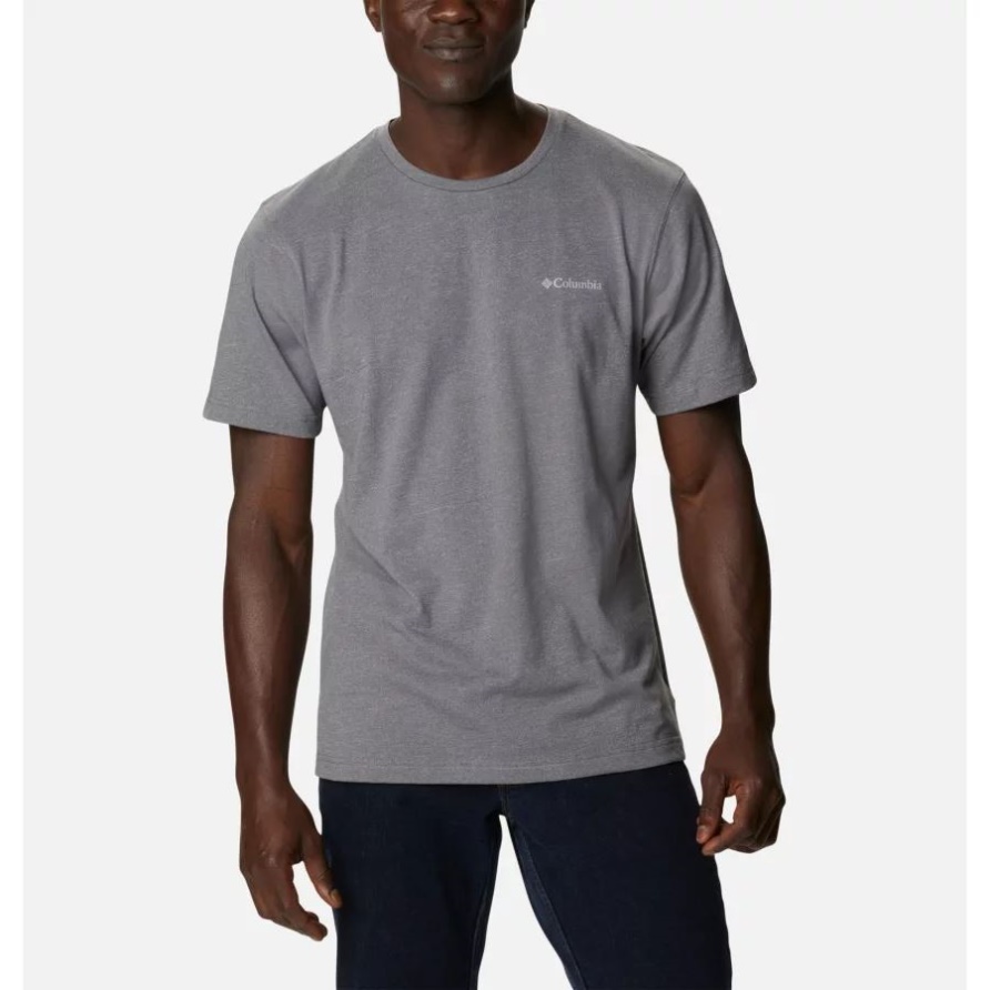 Herren Thistletown Hills Kurzarmshirt City Grey Heather Columbia