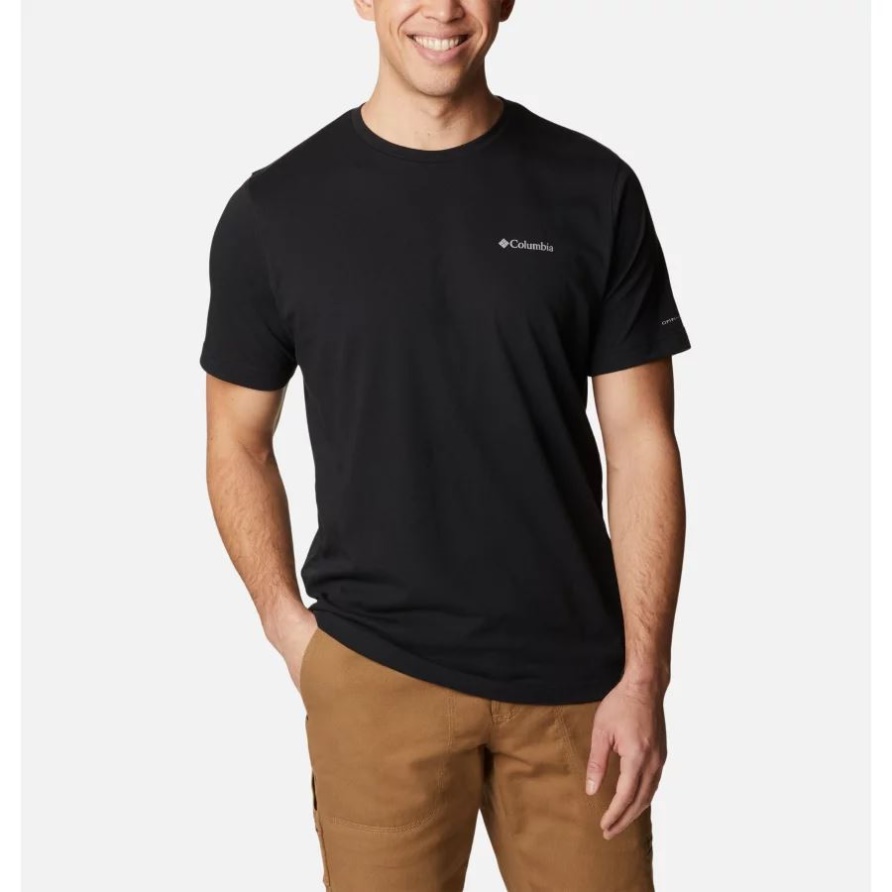 Herren Thistletown Hills Kurzarmhemd Columbia Schwarz