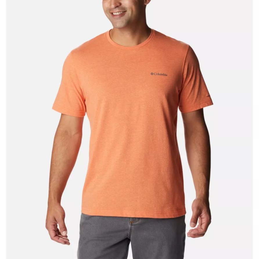 Kurzarmhemd Thistletown Hills Für Herren Wüstenorange Double Dye Columbia