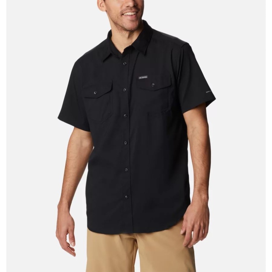 User Ii Solid Kurzarmhemd Für Herren Columbia Schwarz