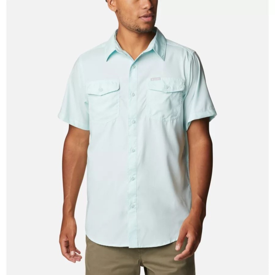 Einfarbiges Kurzärmliges Shirt Von Usuter II Für Herren Icy Morn Columbia