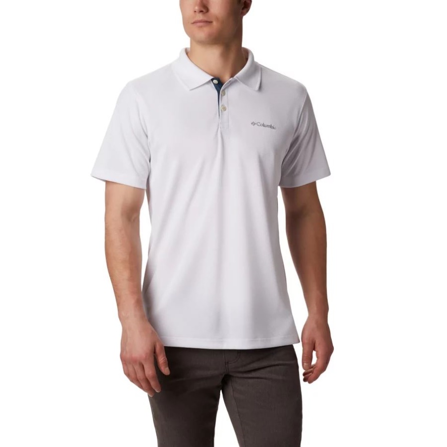 Verwender-Poloshirt Für Herren, Weiß Columbia