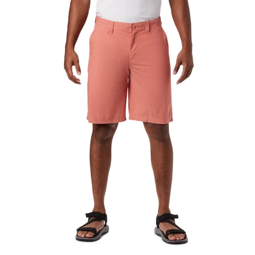 Verwaschene Shorts Für Herren Columbia Dark Coral