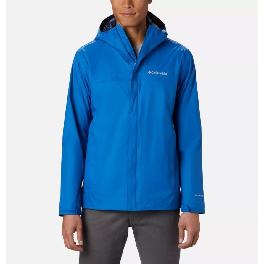 Wasserdichte Ii Regenjacke Für Herren Groß Columbia Bright Indigo