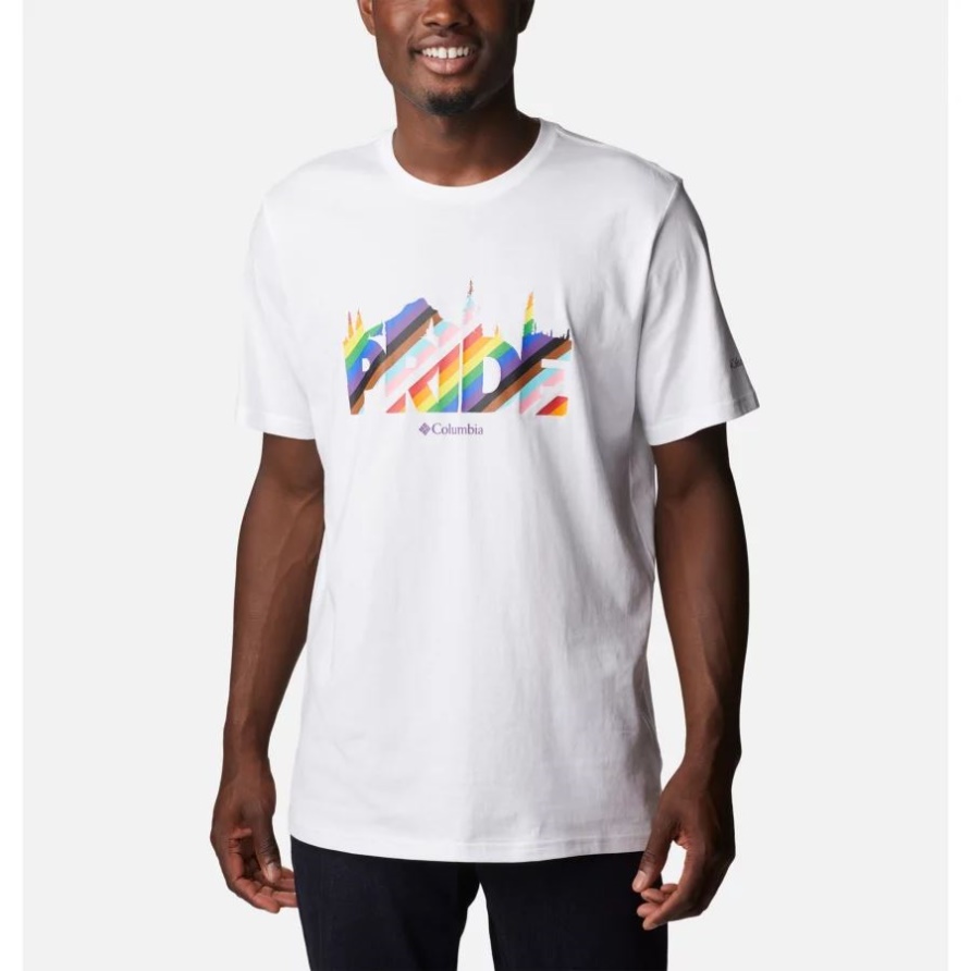 Herren T-Shirt Wild Places Columbia White/outdoorsy Pride