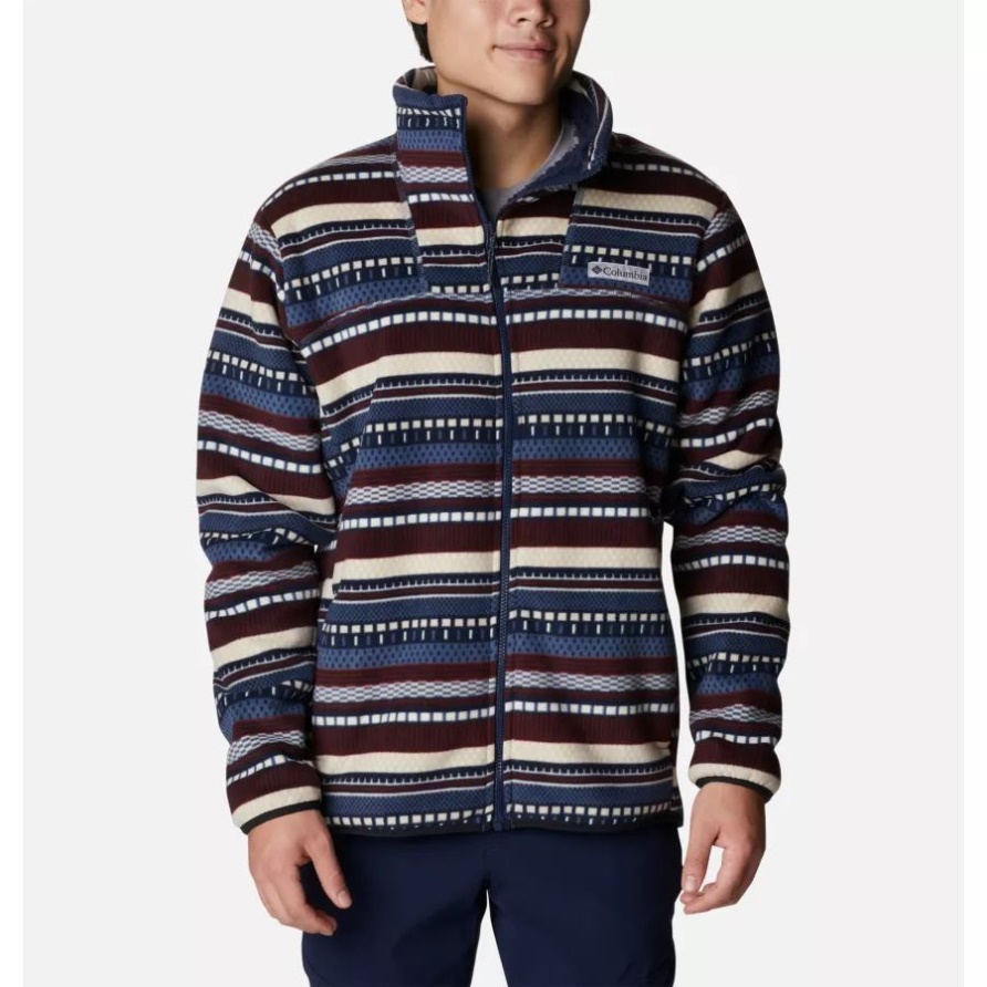 Herren Winterpass Sherpa-fleecejacke Columbia Dark Mountain Apres Streifendruck