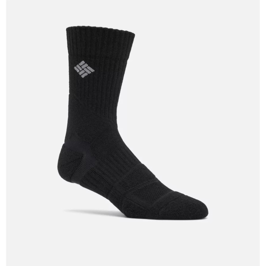 Merino Hike Crew Socke Schwarz/grau Columbia