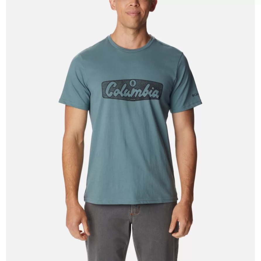 Metall/Hex-Skript Columbia Rapid Ridge Grafik-T-Shirt Für Männer