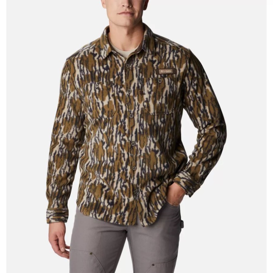 Mossy Oak Bottomland Columbia Herren Phg Bucktail-Fleece-Überhemd