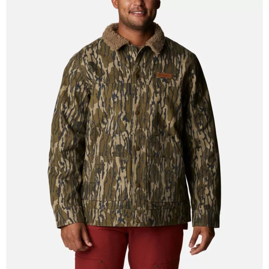 Mossy Oak Bottomland Columbia Herren PHG Roughtail Sherpa Gefütterte Feldjacke