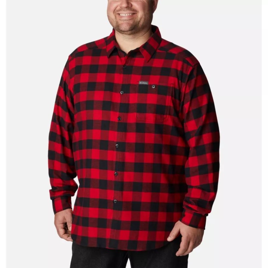 Mountain Red Buffalo Check Herren Cornell Woods Flanell Langarmhemd Big Columbia