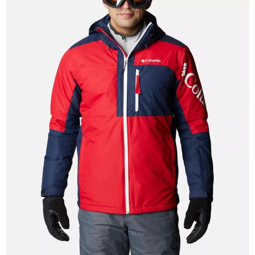 Mountain Red/College Navy Columbia Timberturner II Skijacke Für Herren