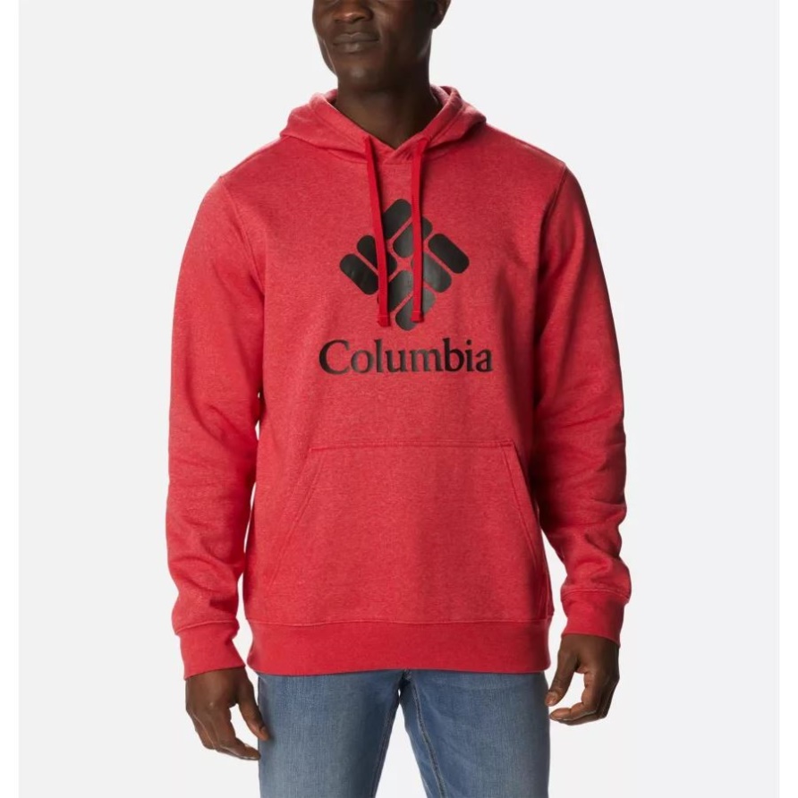 Mountain Red Hthr/csc Gestapeltes Logo Columbia Columbia Trek Hoodie Für Herren